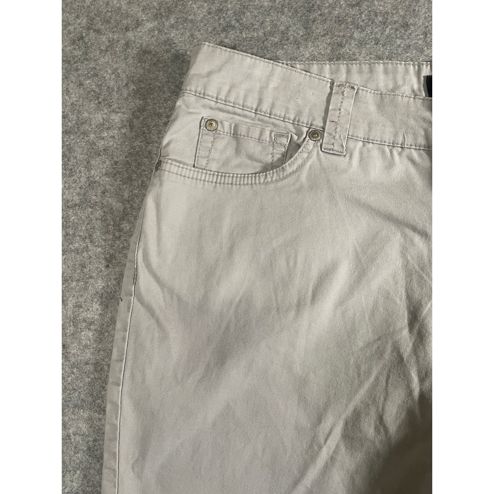 Nine West Jeans Womens 12/30 Average Khaki Capri Pants Tan Stretch Crop Trousers - Picture 2 of 10